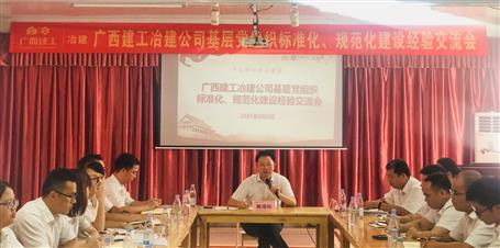 公司黨委召開基層黨組織標準化、規(guī)范化建設經(jīng)驗交流會