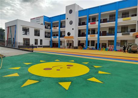 【“兩個年”雙提升】桂海分公司承建的百林鄉(xiāng)中心幼兒園順利開園！